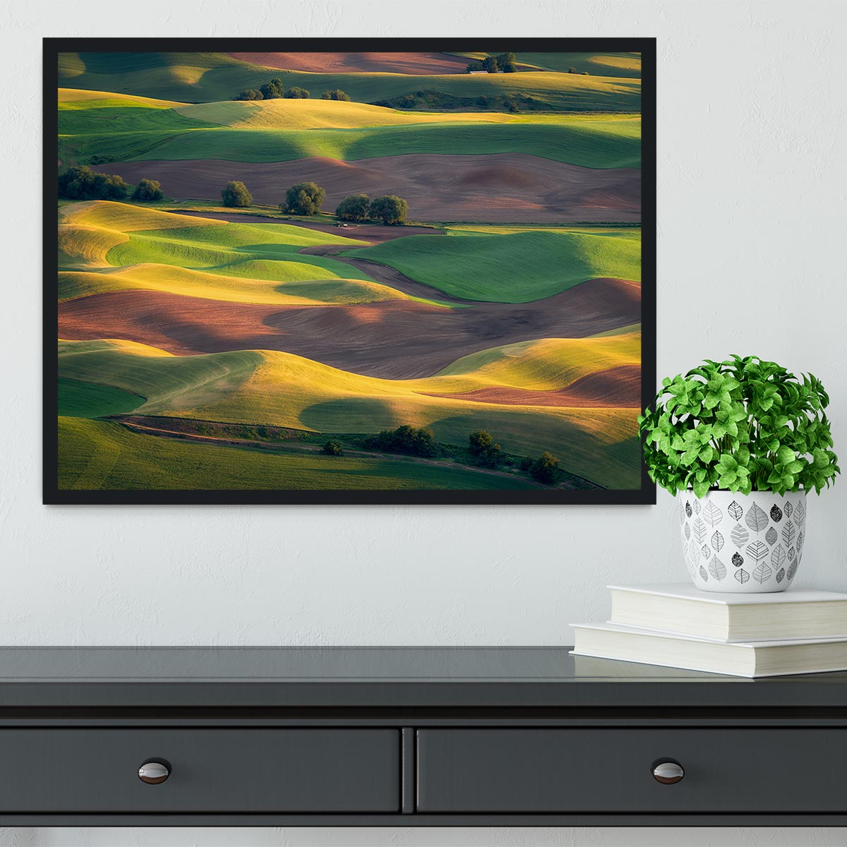 Colorful Palouse Framed Print - Canvas Art Rocks - 2