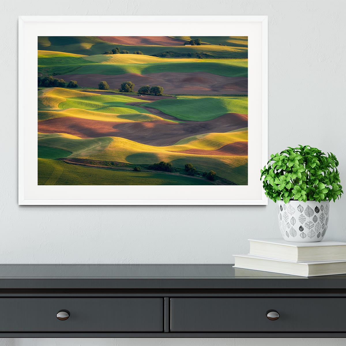 Colorful Palouse Framed Print - Canvas Art Rocks - 5