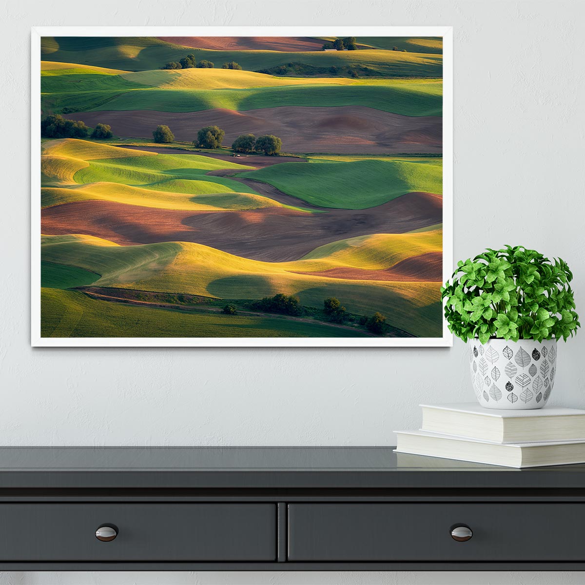 Colorful Palouse Framed Print - Canvas Art Rocks -6