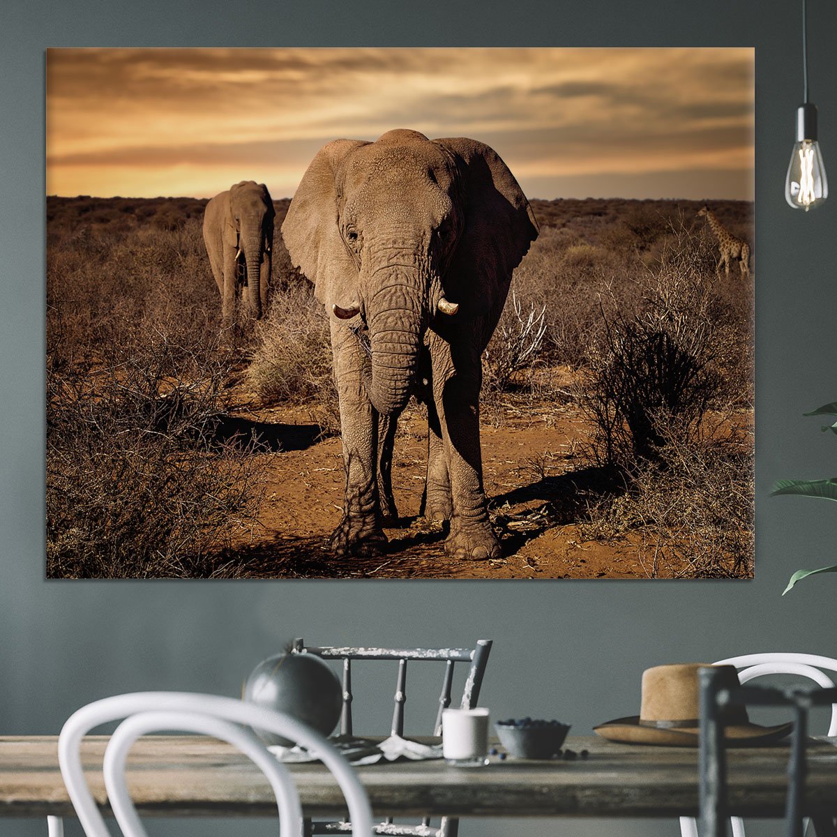 Elephant Posing Canvas Print or Poster - Canvas Art Rocks - 3