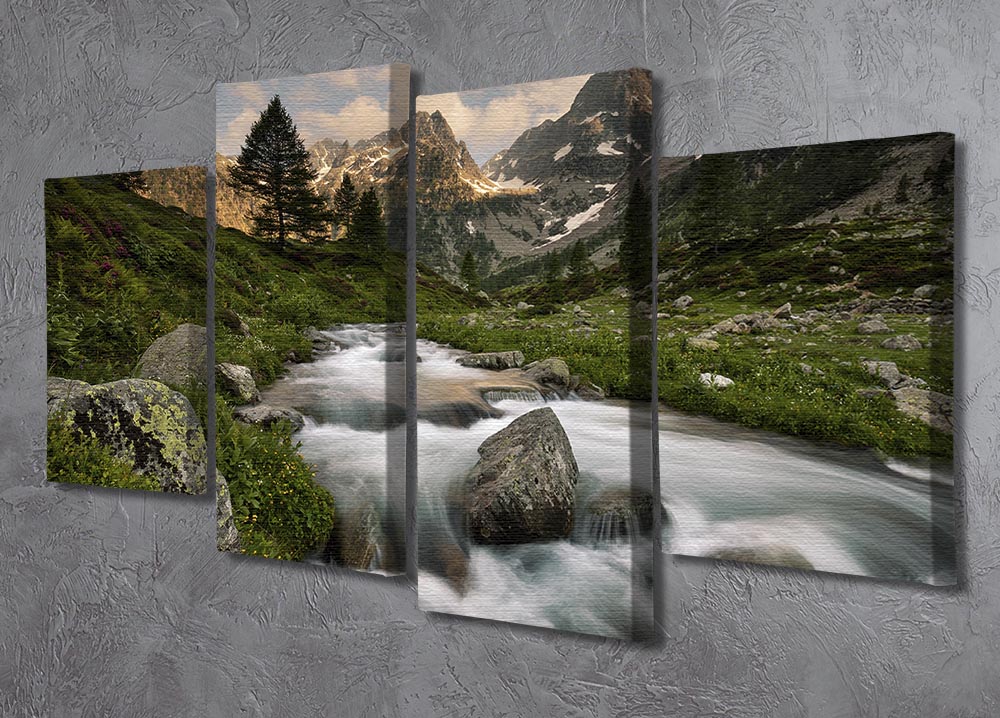 Maritime Alps Park 4 Split Panel Canvas - Canvas Art Rocks - 2