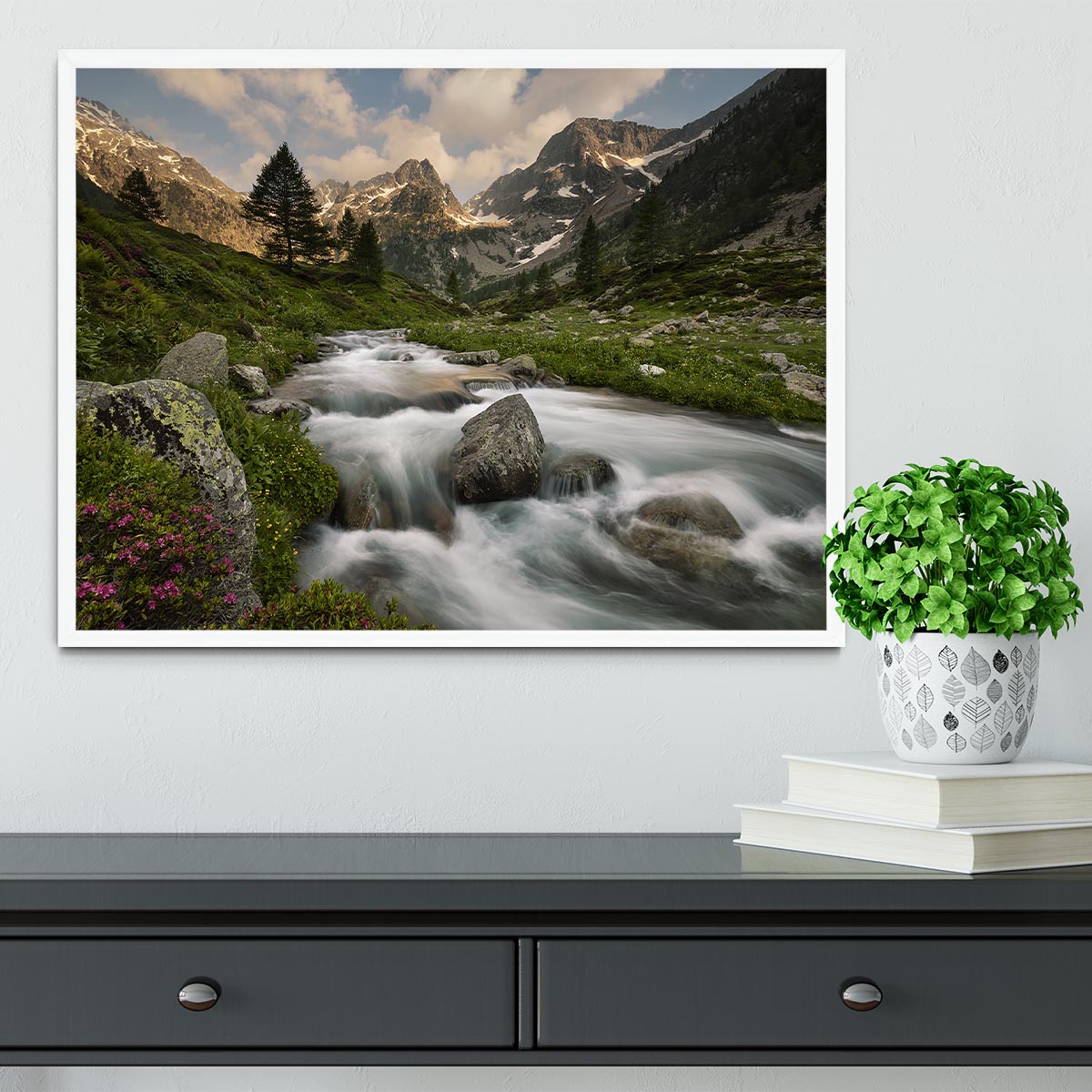 Maritime Alps Park Framed Print - Canvas Art Rocks -6