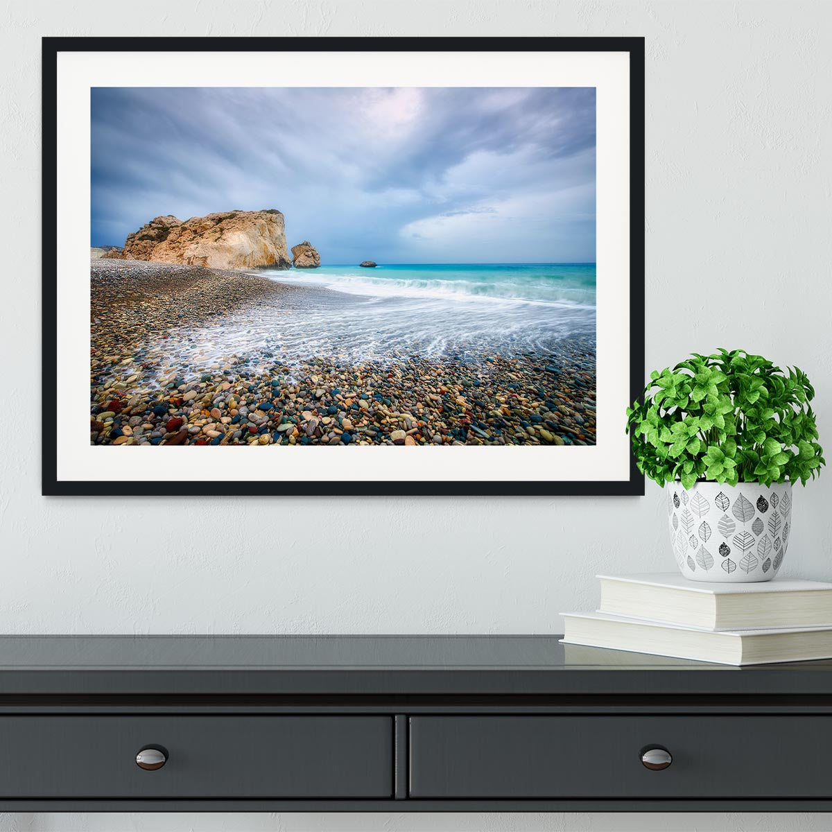 Aphrodite's Birth Place Framed Print - Canvas Art Rocks - 1