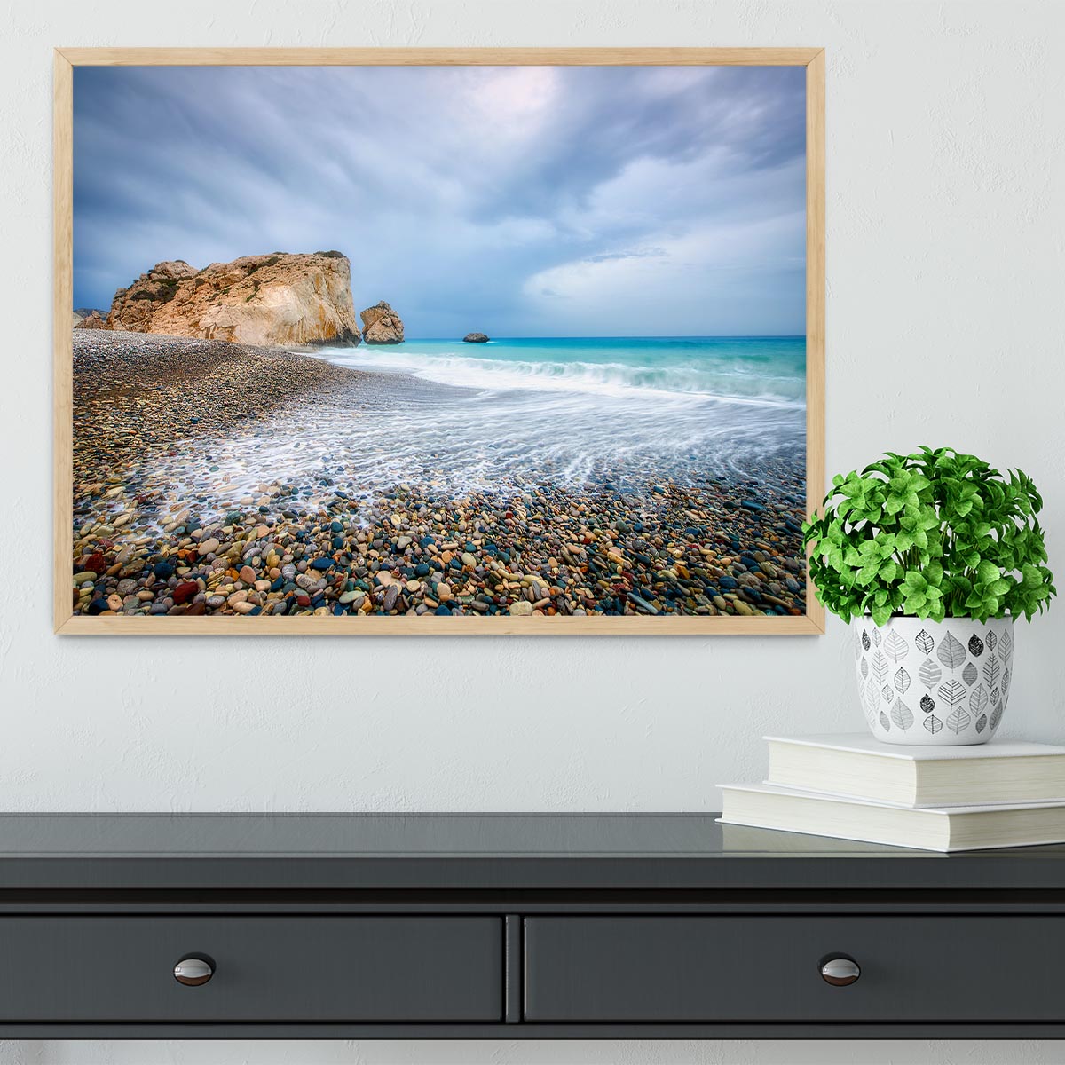 Aphrodite's Birth Place Framed Print - Canvas Art Rocks - 4