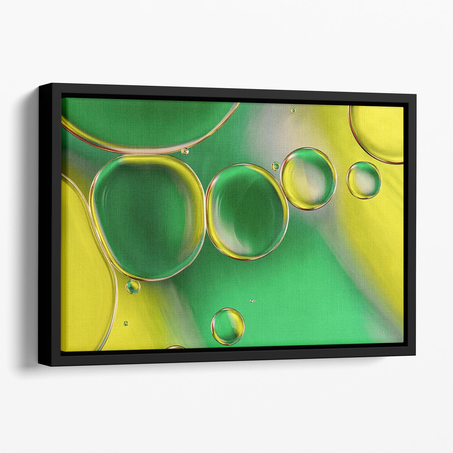Oil And Water 2 Floating Framed Canvas - Canvas Art Rocks - 1