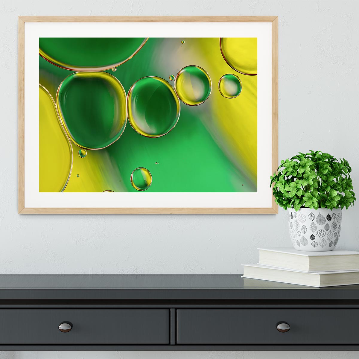 Oil And Water 2 Framed Print - Canvas Art Rocks - 3