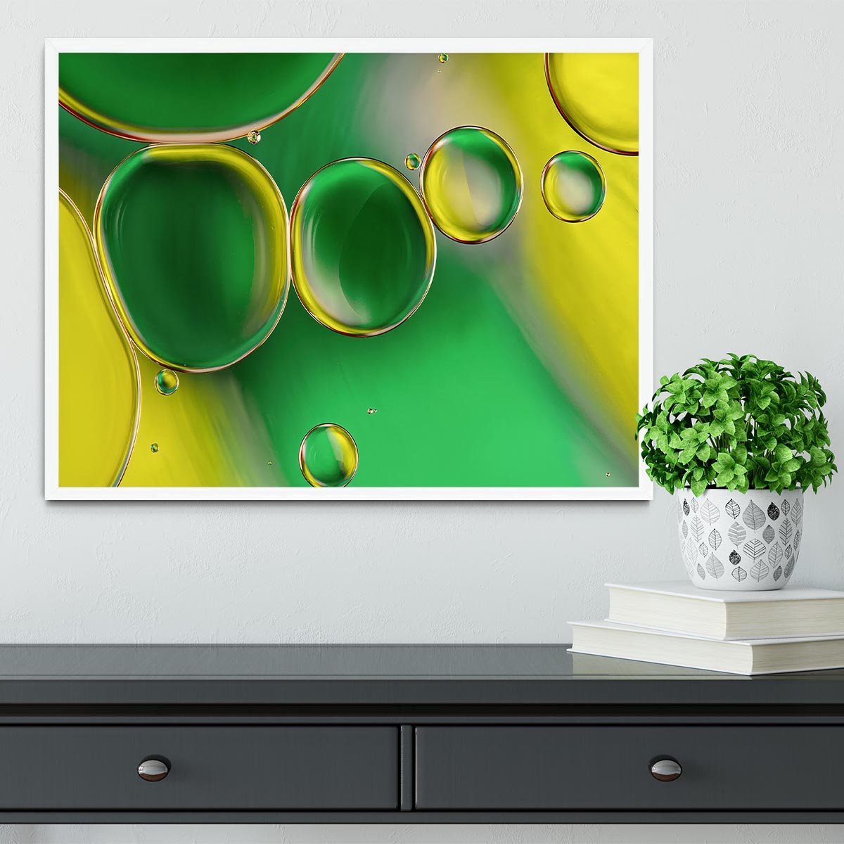 Oil And Water 2 Framed Print - Canvas Art Rocks -6