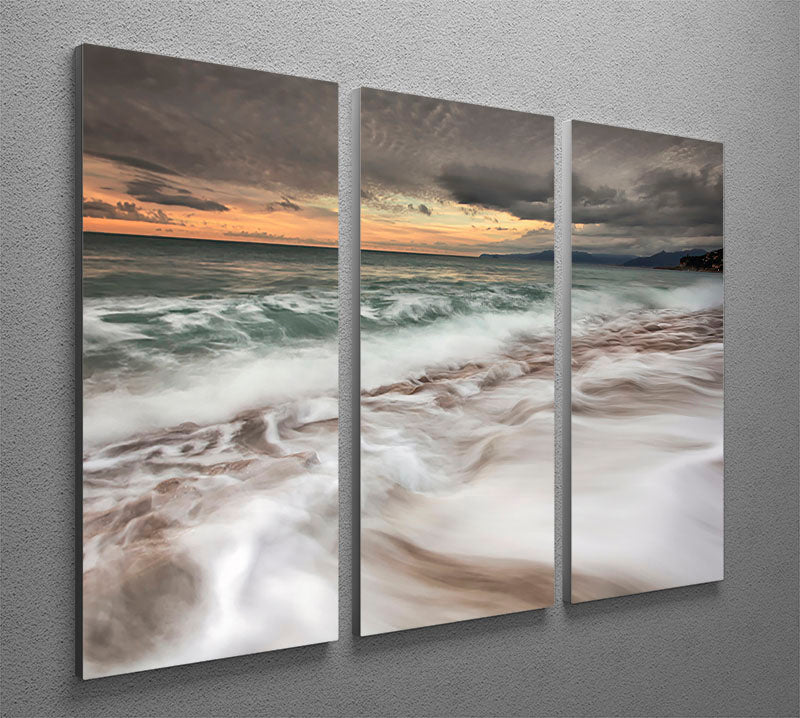 The Sea 3 Split Panel Canvas Print - Canvas Art Rocks - 2