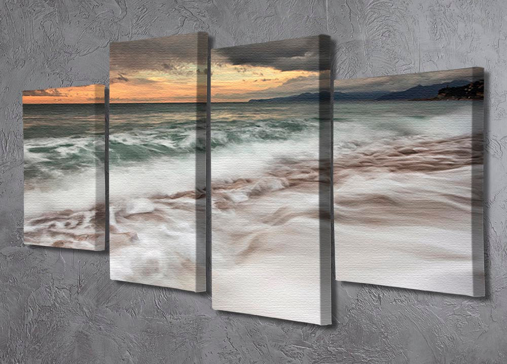 The Sea 4 Split Panel Canvas - Canvas Art Rocks - 2