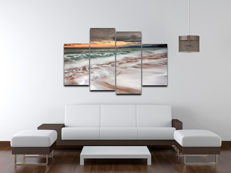 The Sea 4 Split Panel Canvas - Canvas Art Rocks - 3