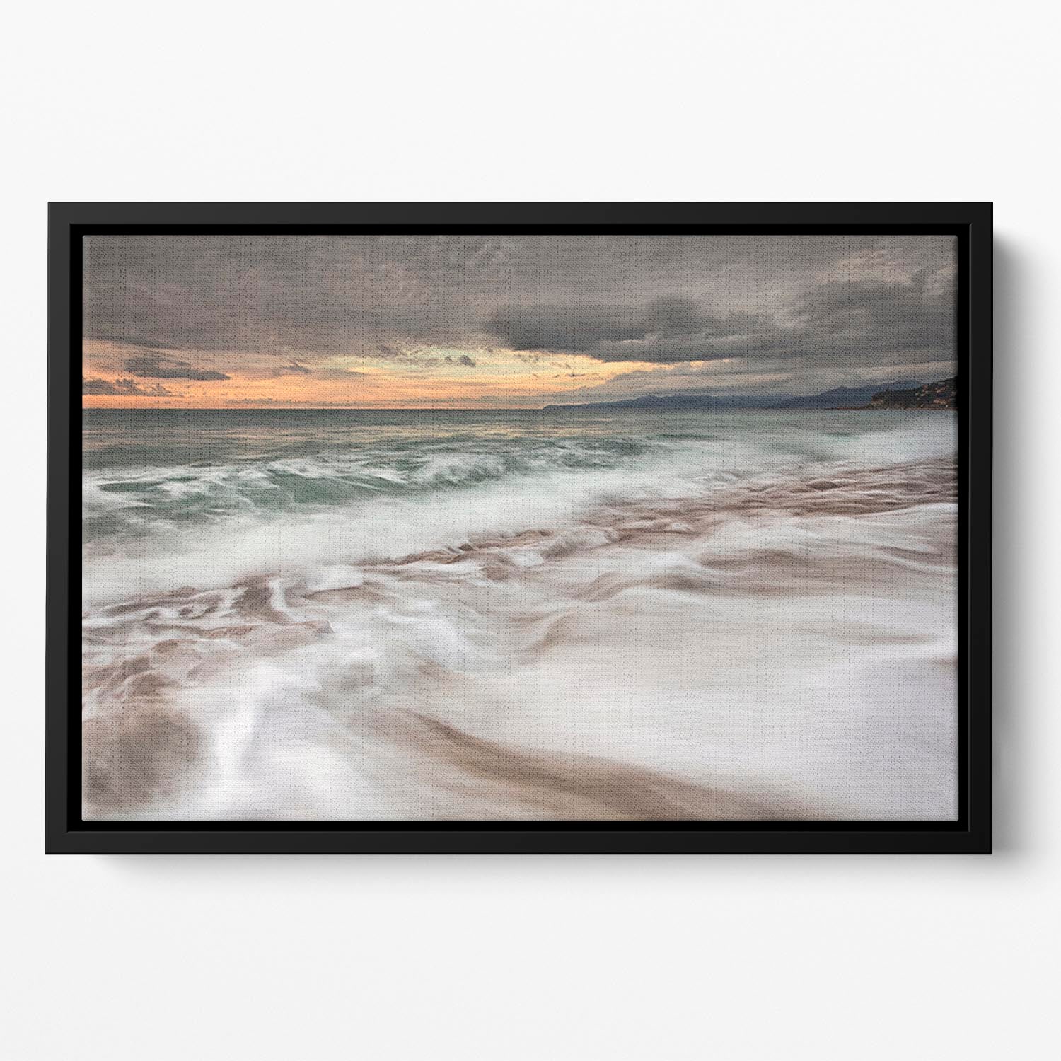 The Sea Floating Framed Canvas - Canvas Art Rocks - 2