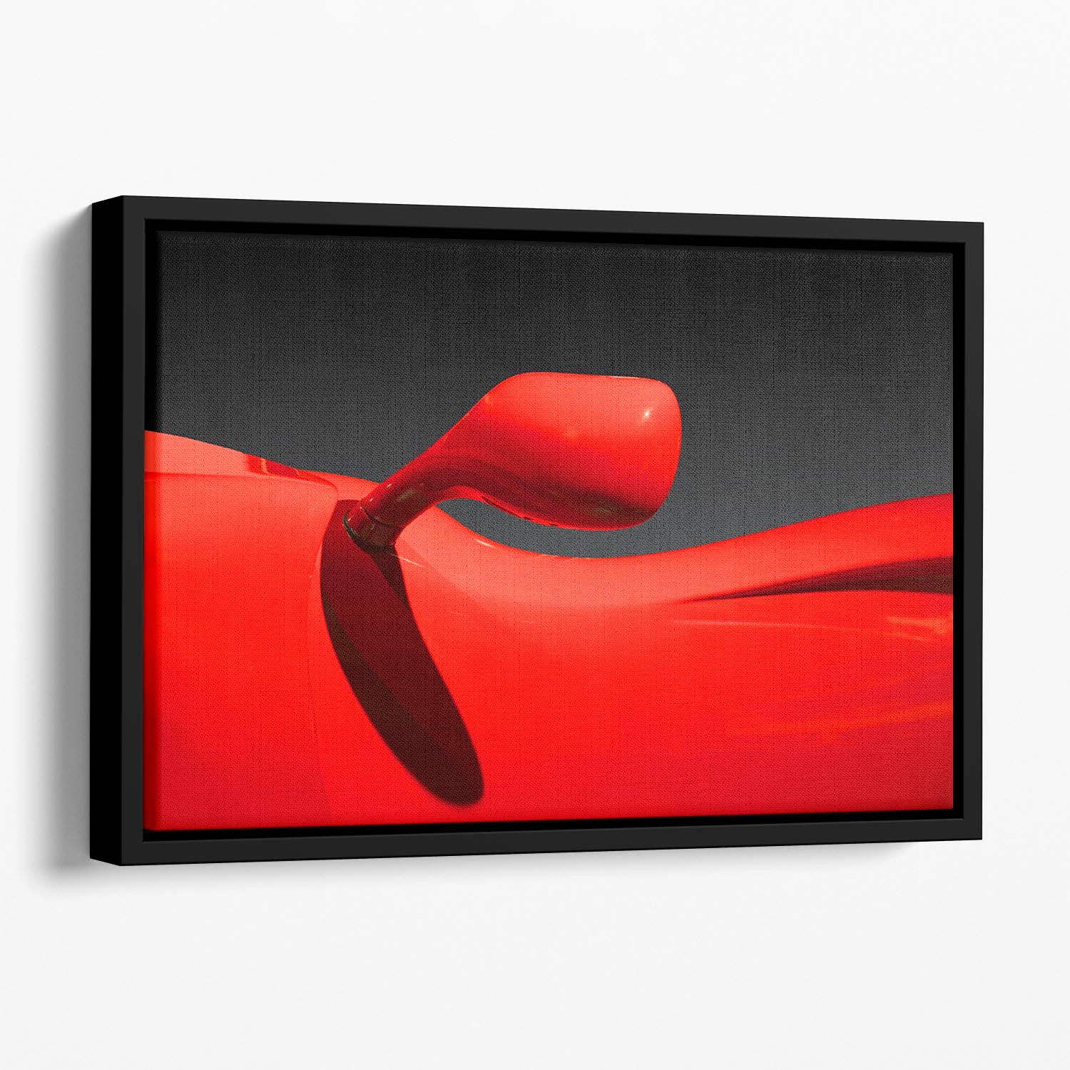 Red Car Floating Framed Canvas - Canvas Art Rocks - 1