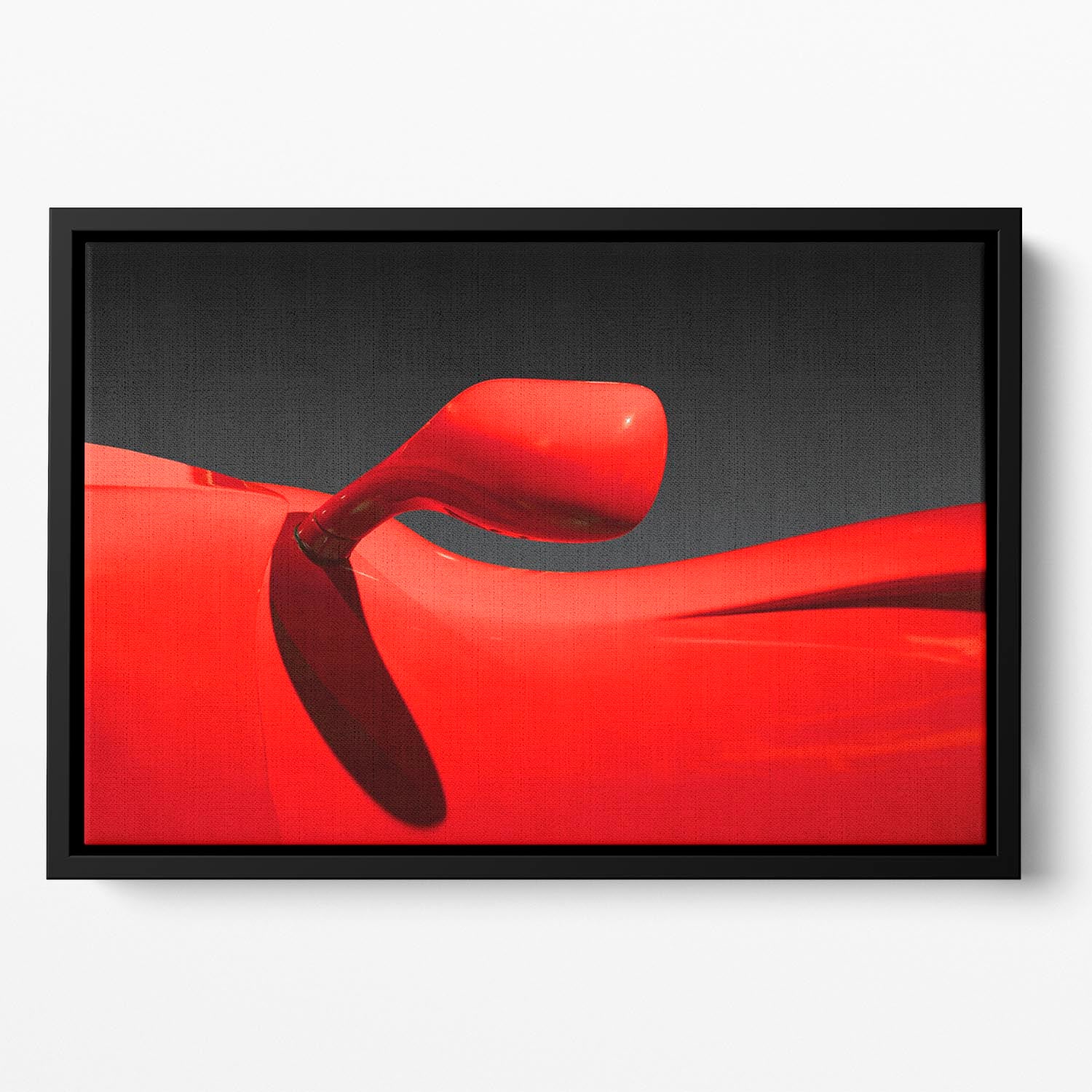 Red Car Floating Framed Canvas - Canvas Art Rocks - 2