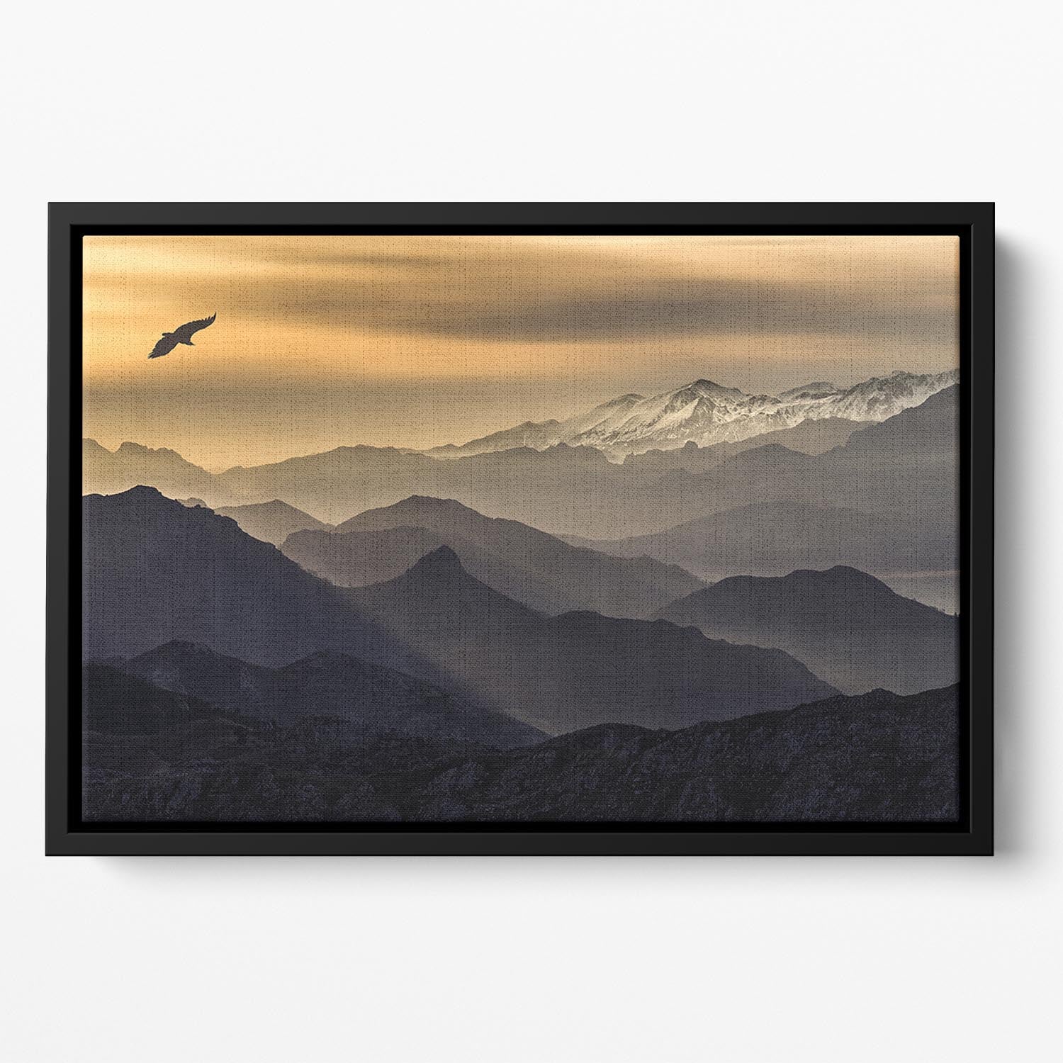 Layers Floating Framed Canvas - Canvas Art Rocks - 2