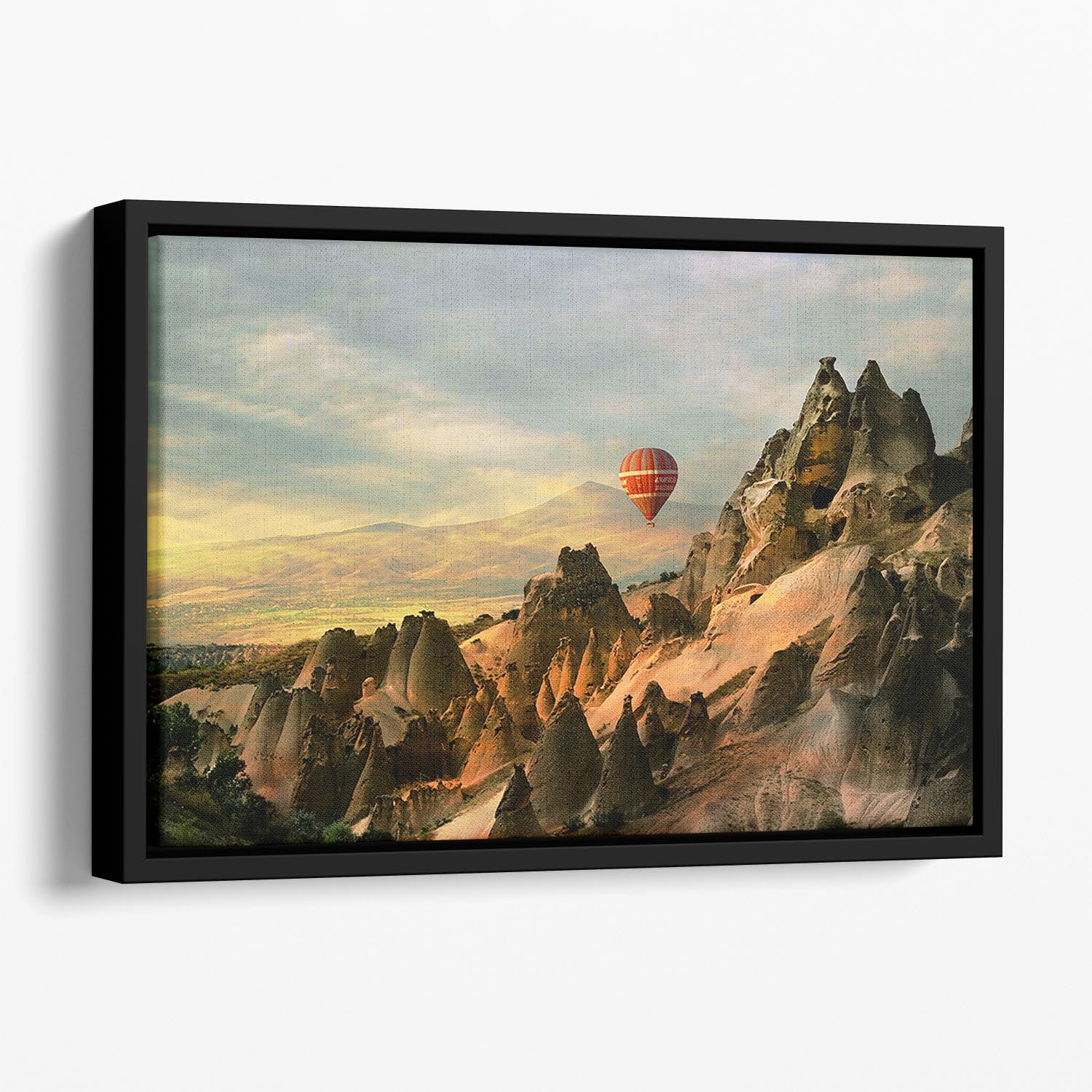 Cappadocia Floating Framed Canvas - Canvas Art Rocks - 1