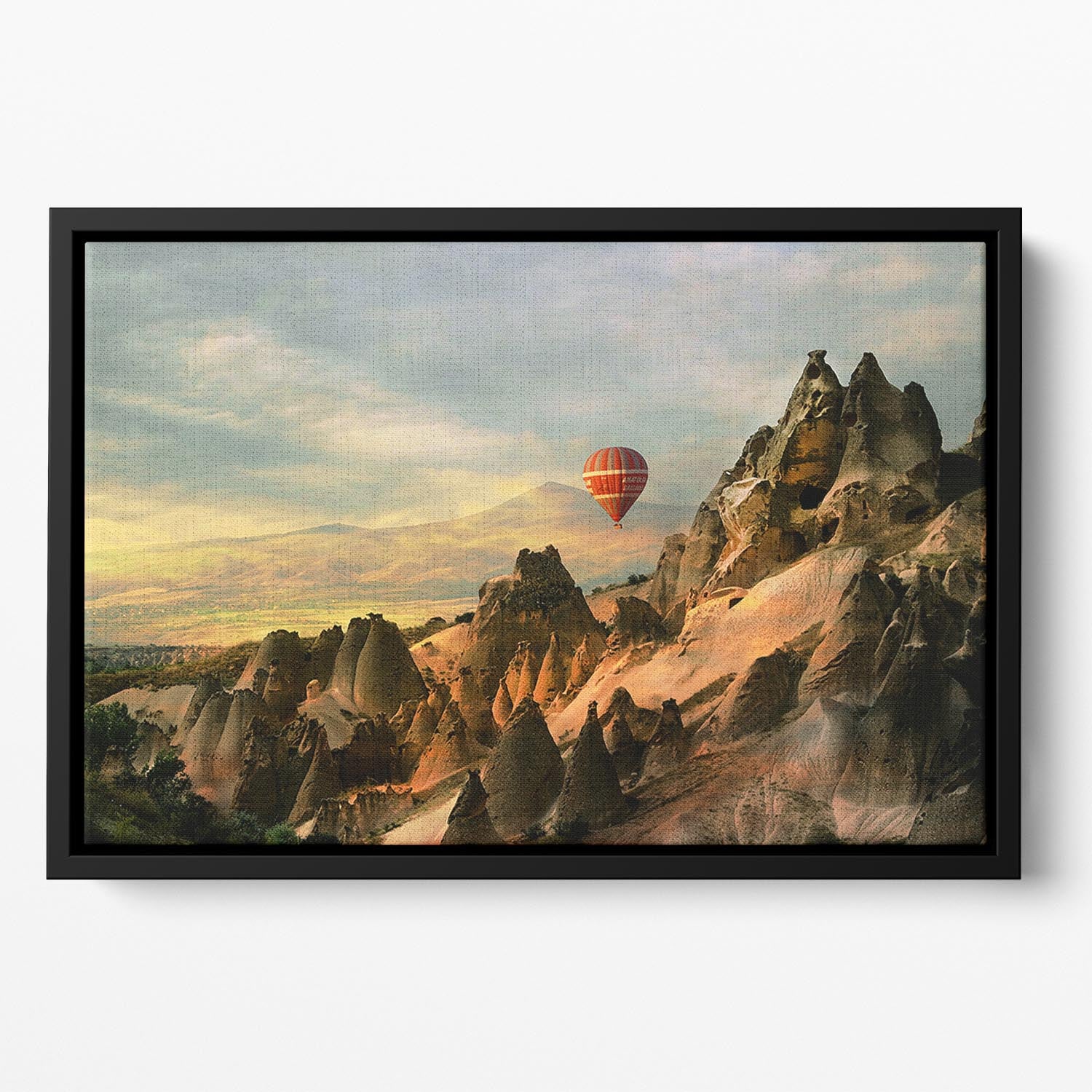 Cappadocia Floating Framed Canvas - Canvas Art Rocks - 2