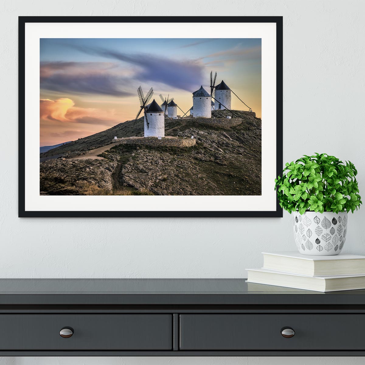 Molinos Al Viento Framed Print - Canvas Art Rocks - 1