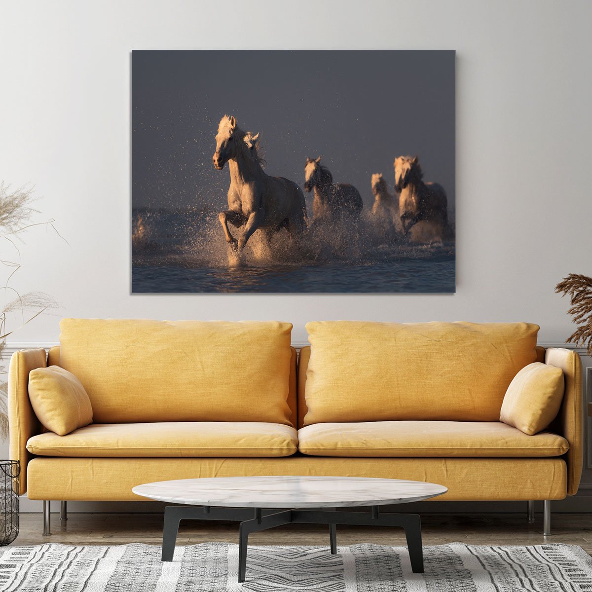 Horses in sunset light Canvas Print or Poster - Canvas Art Rocks - 4