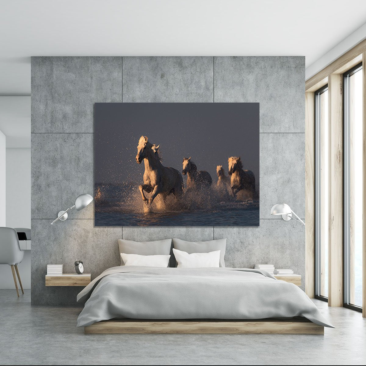 Horses in sunset light Canvas Print or Poster - Canvas Art Rocks - 5