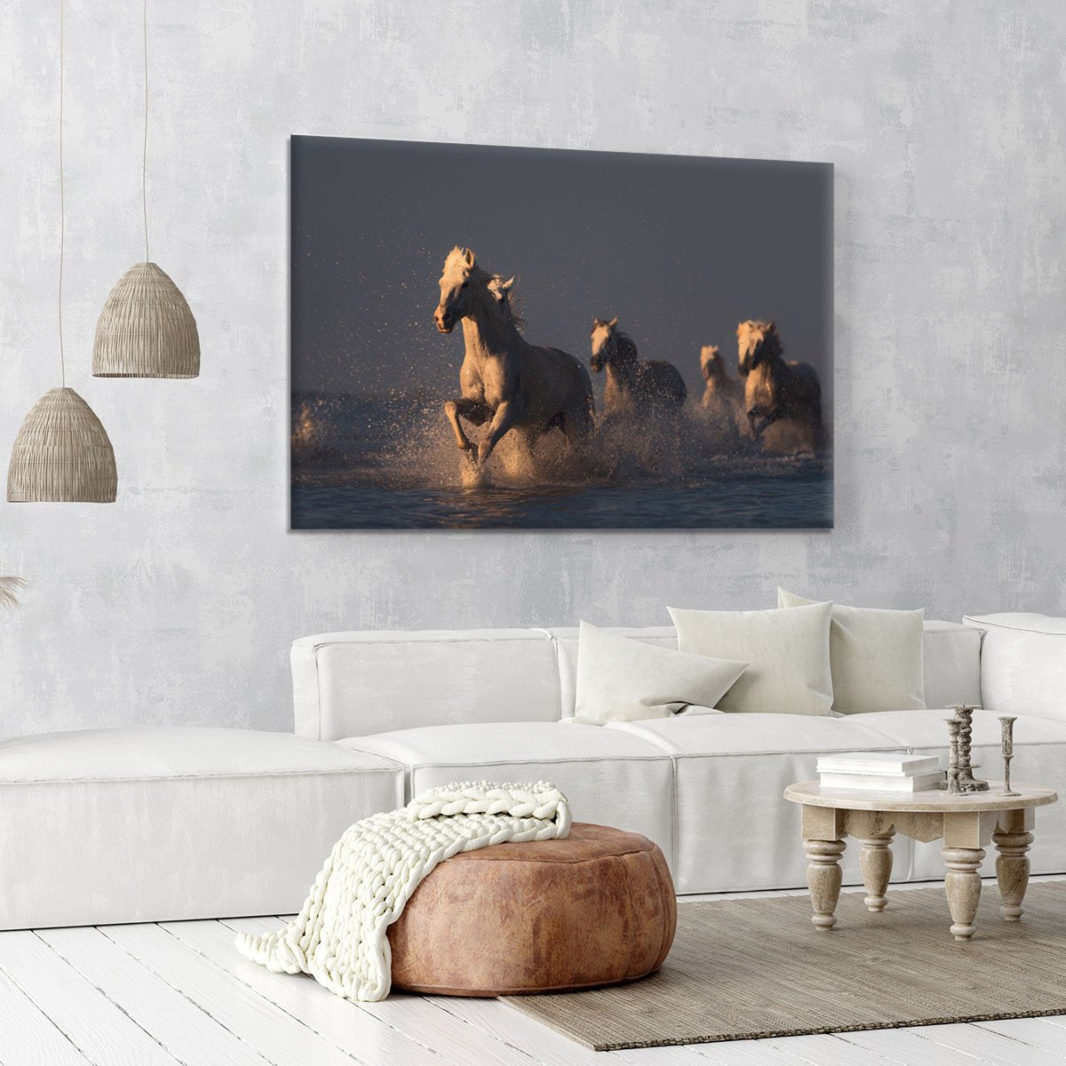 Horses in sunset light Canvas Print or Poster - Canvas Art Rocks - 6