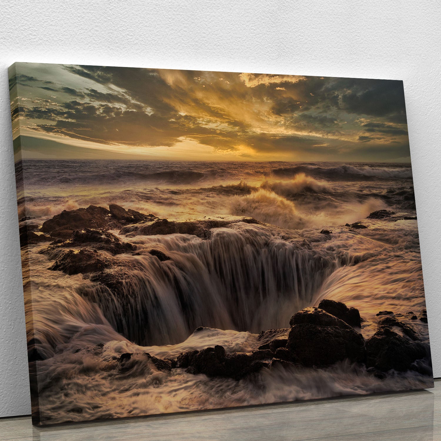 Thor's Well Canvas Print or Poster - Canvas Art Rocks - 1