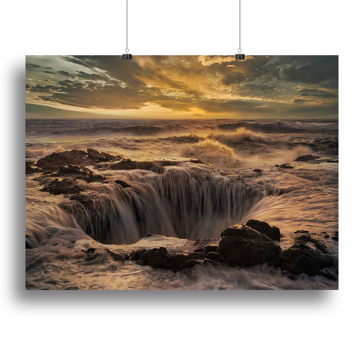Thor's Well Canvas Print or Poster - Canvas Art Rocks - 2
