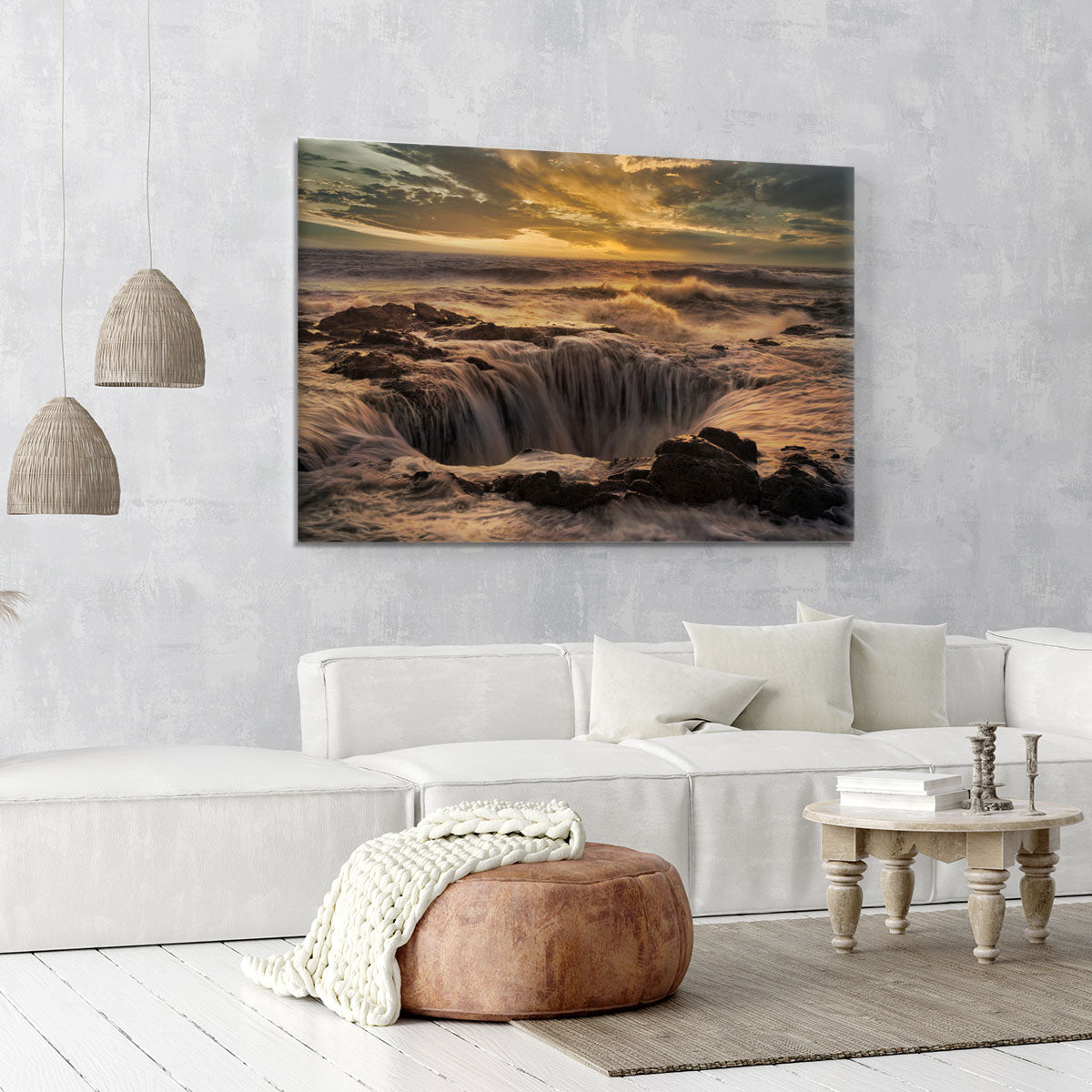 Thor's Well Canvas Print or Poster - Canvas Art Rocks - 6