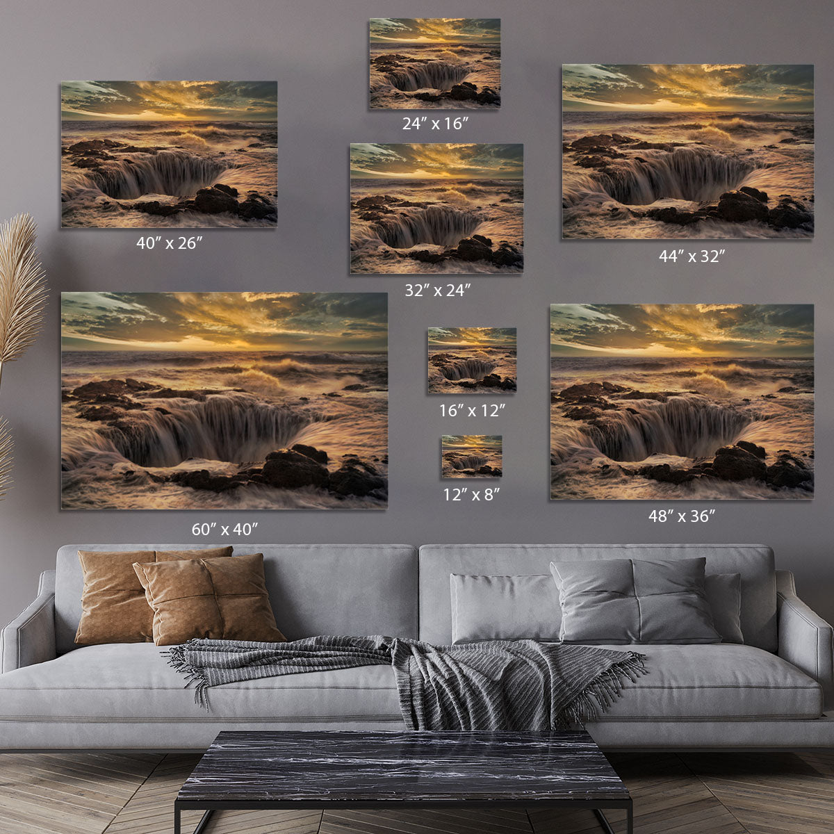 Thor's Well Canvas Print or Poster - Canvas Art Rocks - 7