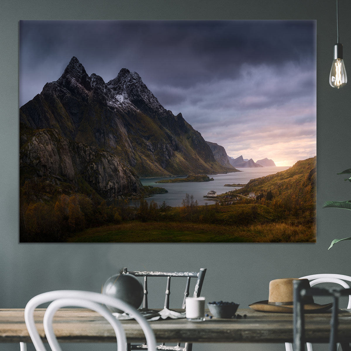 The Fjord Canvas Print or Poster - Canvas Art Rocks - 3