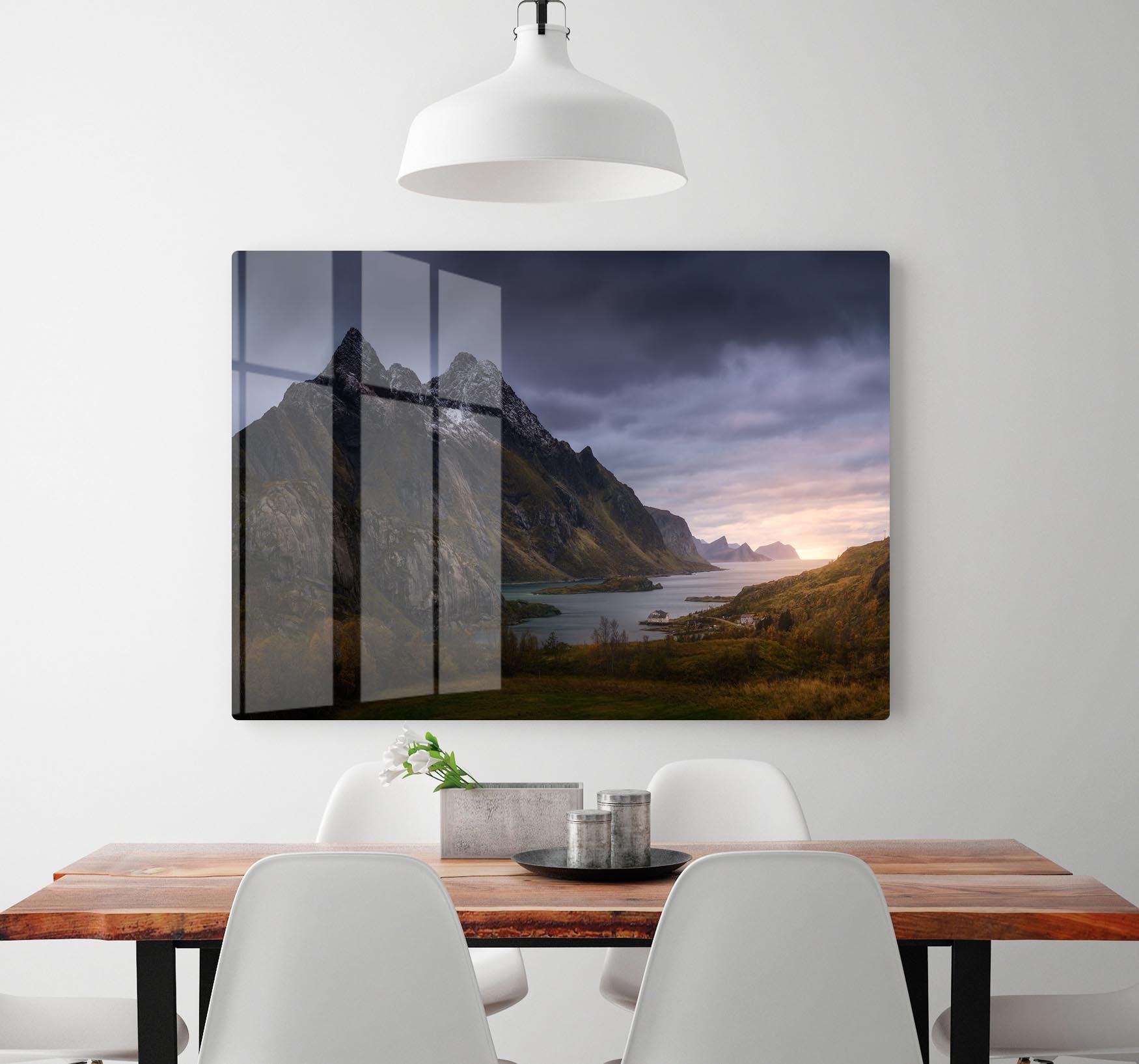 The Fjord HD Metal Print - Canvas Art Rocks - 2