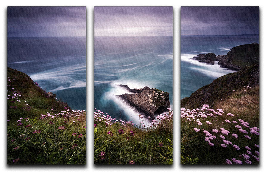 On The Edge Of The Cliff 3 Split Panel Canvas Print - Canvas Art Rocks - 1