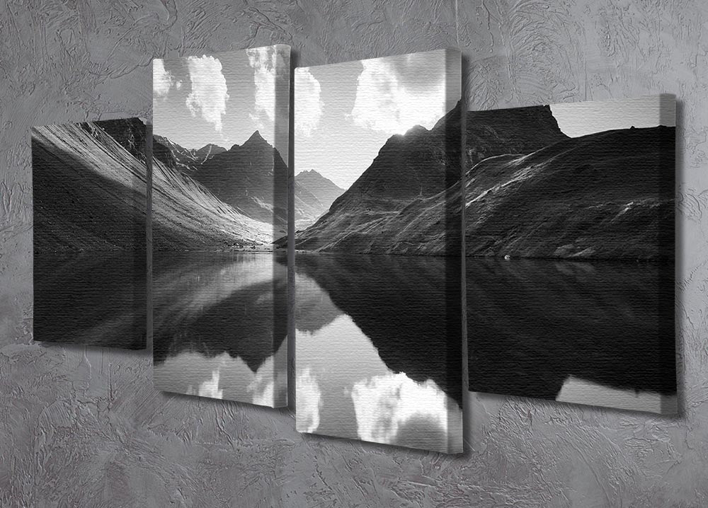 Mountain Reflection 4 Split Panel Canvas - Canvas Art Rocks - 2