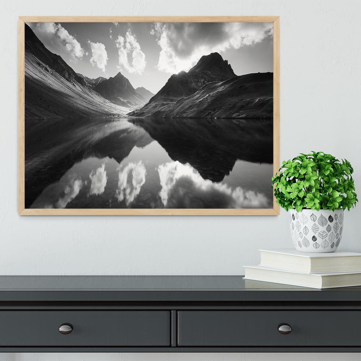 Mountain Reflection Framed Print - Canvas Art Rocks - 4