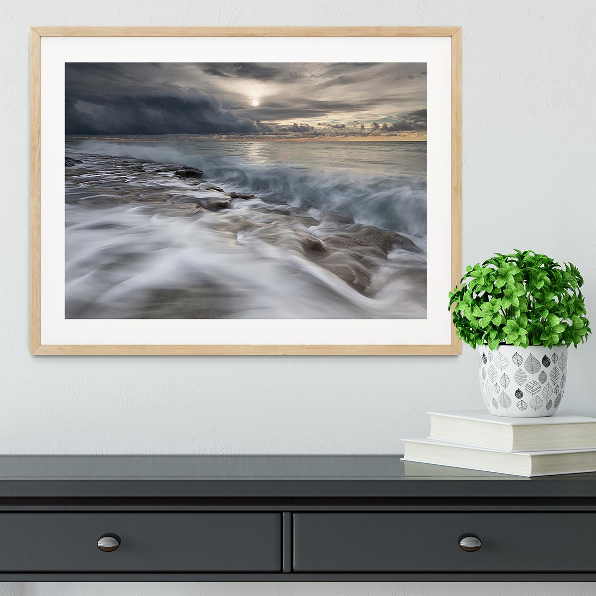 Action In Sea Framed Print - Canvas Art Rocks - 3