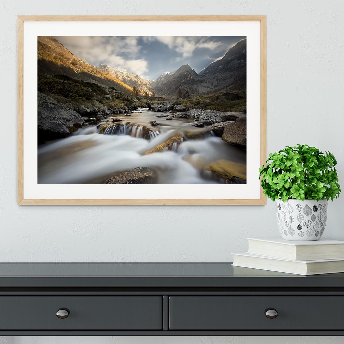 Autumn In The Alps Framed Print - Canvas Art Rocks - 3