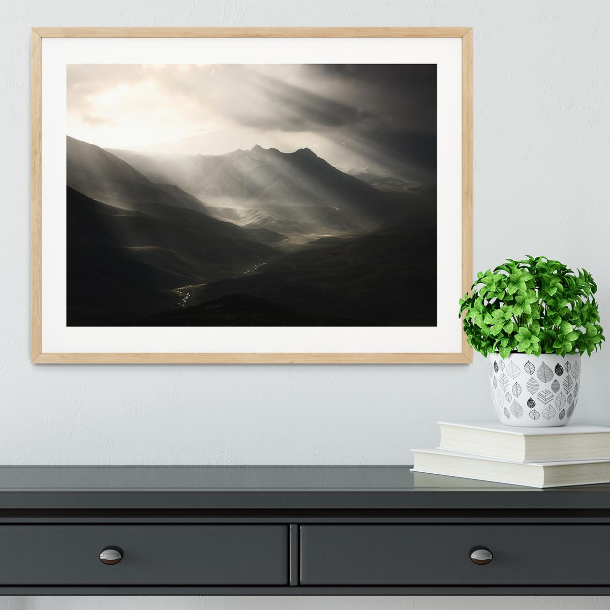 Sun Rays Mood Framed Print - Canvas Art Rocks - 3