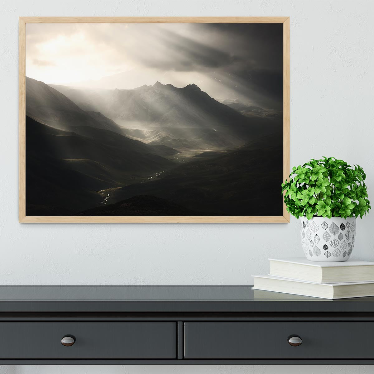 Sun Rays Mood Framed Print - Canvas Art Rocks - 4