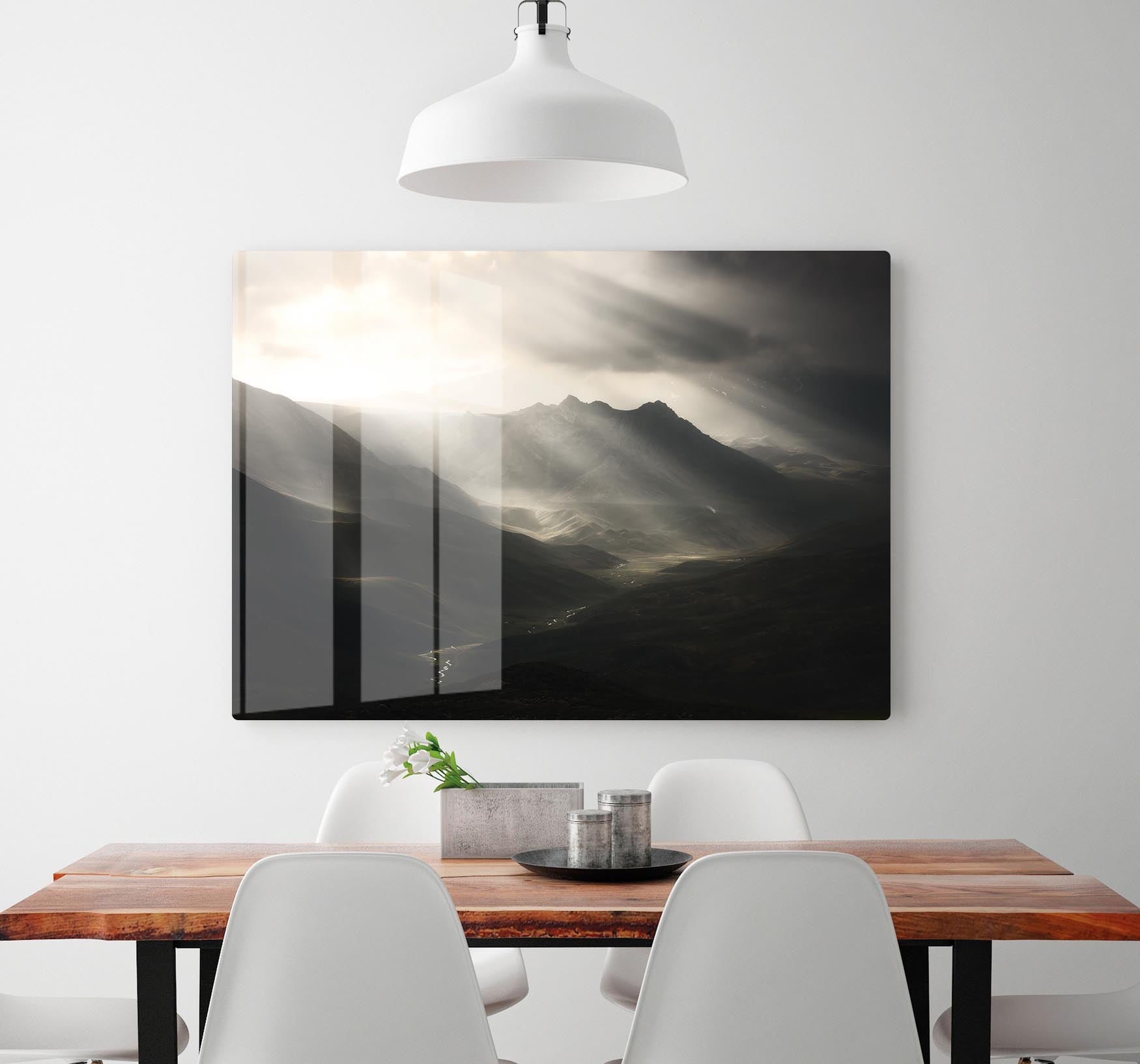 Sun Rays Mood HD Metal Print - Canvas Art Rocks - 2