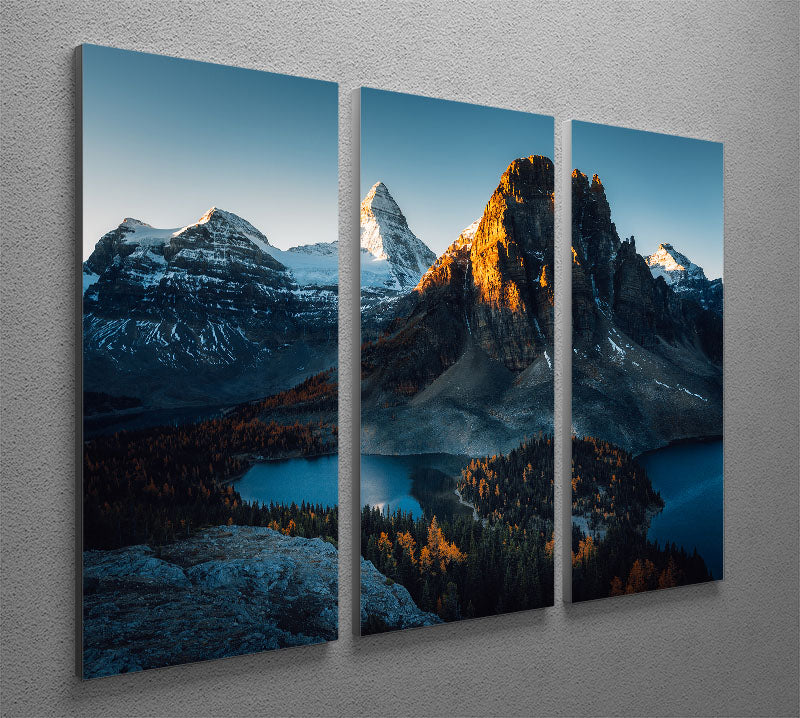 Morning Sunlight 3 Split Panel Canvas Print - Canvas Art Rocks - 2