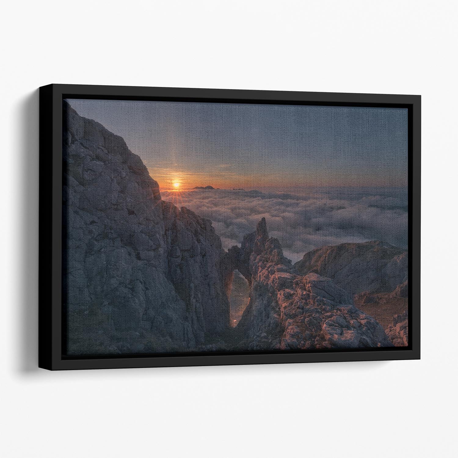 Arco En Picos Floating Framed Canvas - Canvas Art Rocks - 1