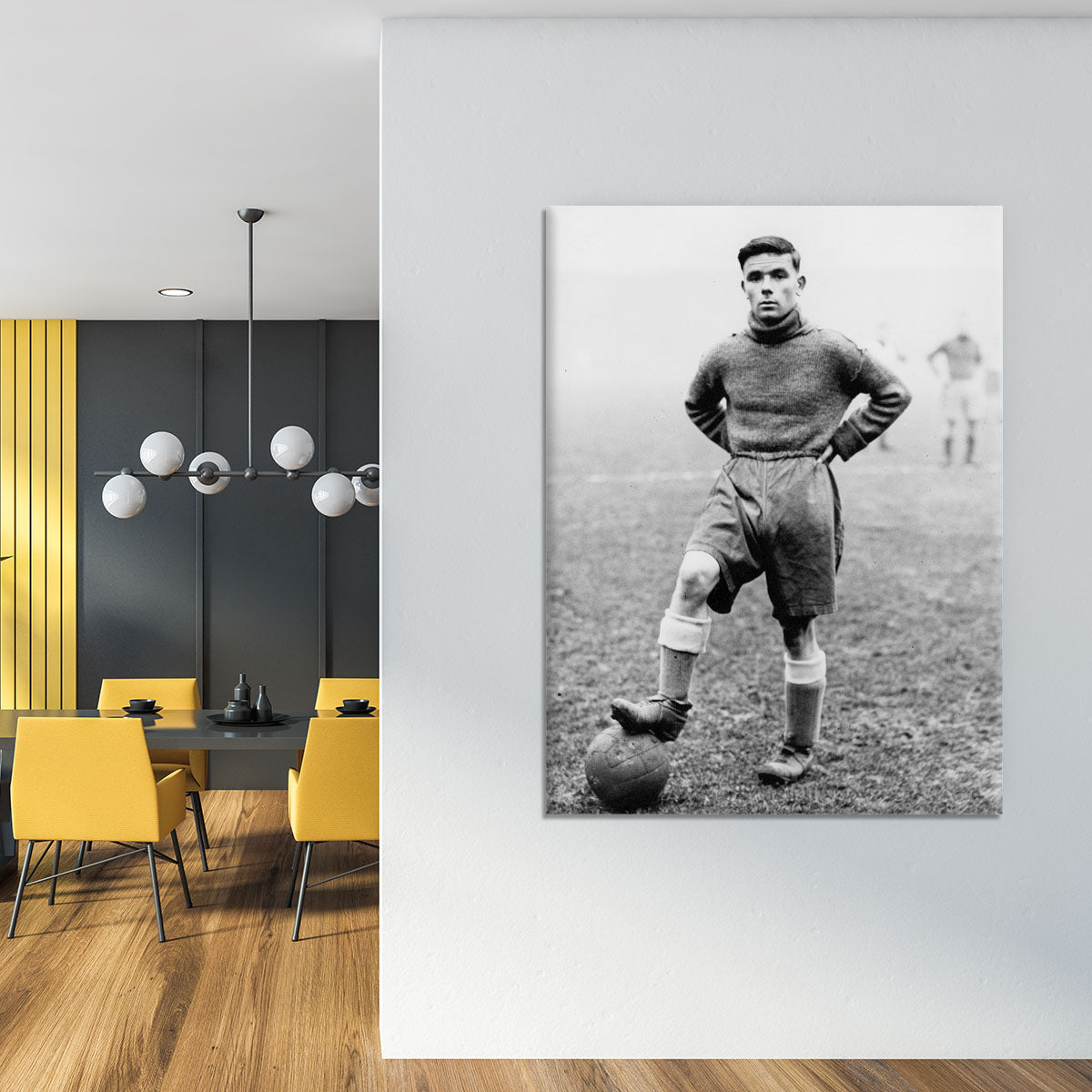 1930s Footballer Canvas Print or Poster - Canvas Art Rocks - 4