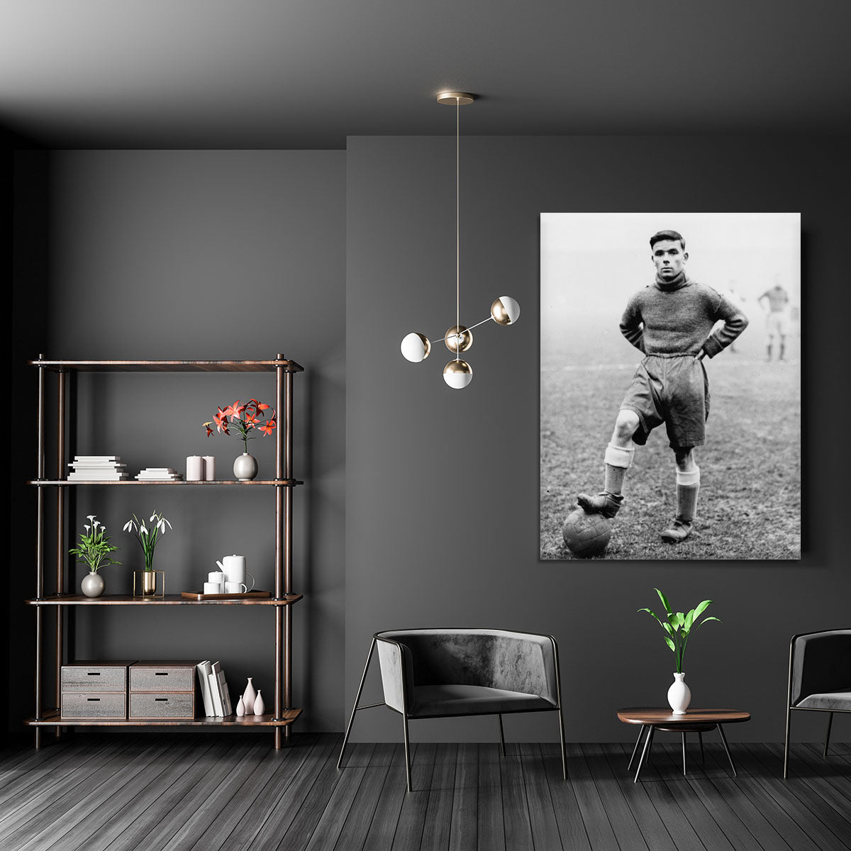 1930s Footballer Canvas Print or Poster - Canvas Art Rocks - 5