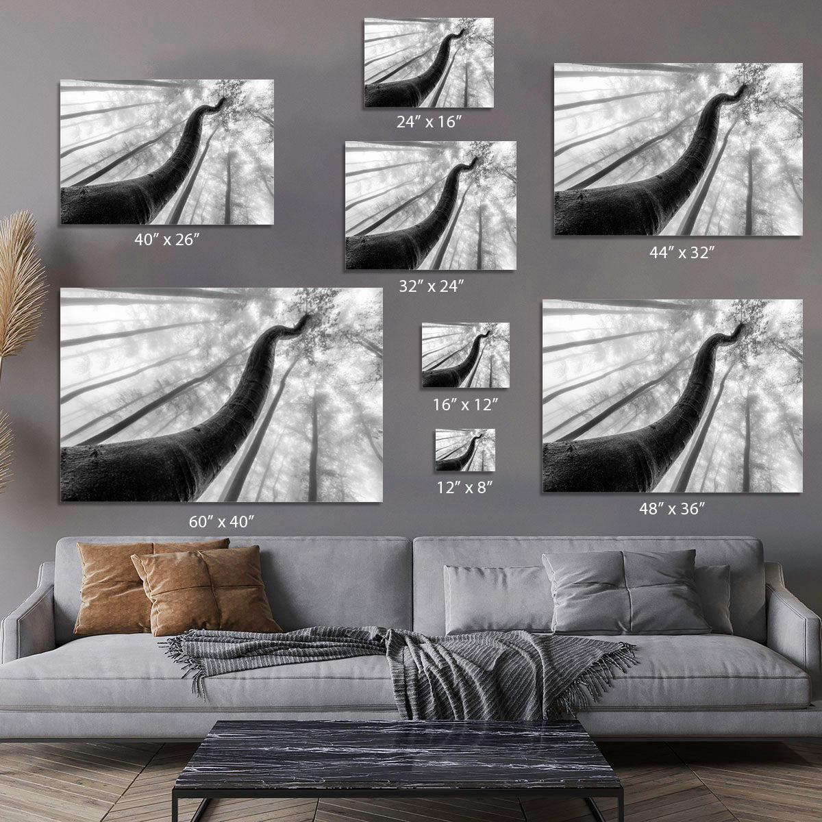 Tree Shapes Canvas Print or Poster - Canvas Art Rocks - 7