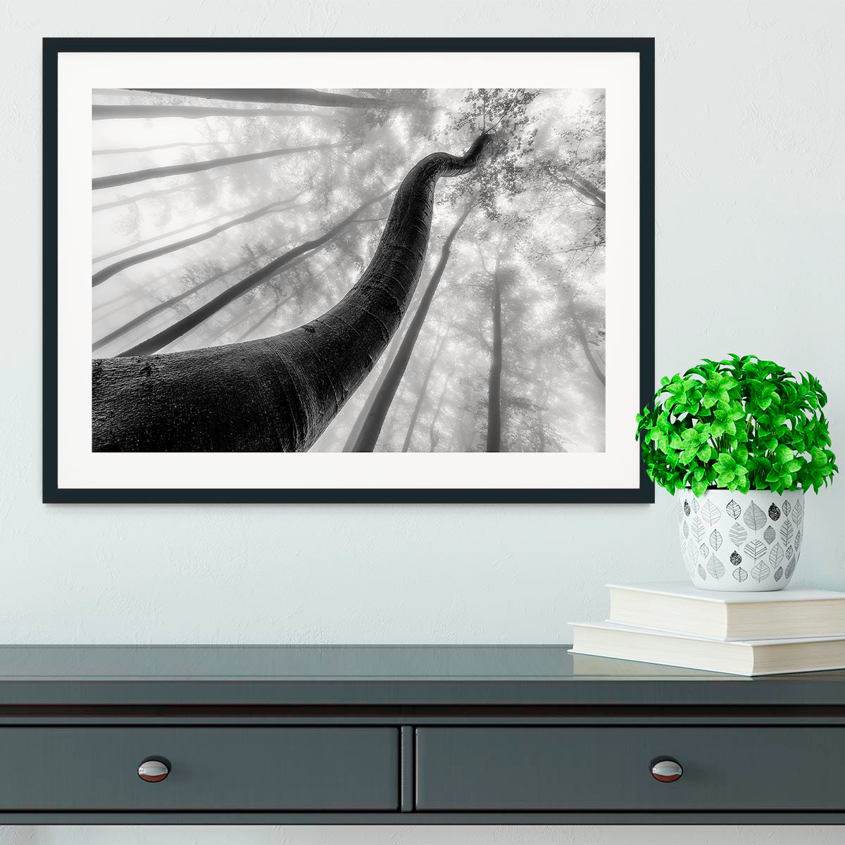 Tree Shapes Framed Print - Canvas Art Rocks - 1