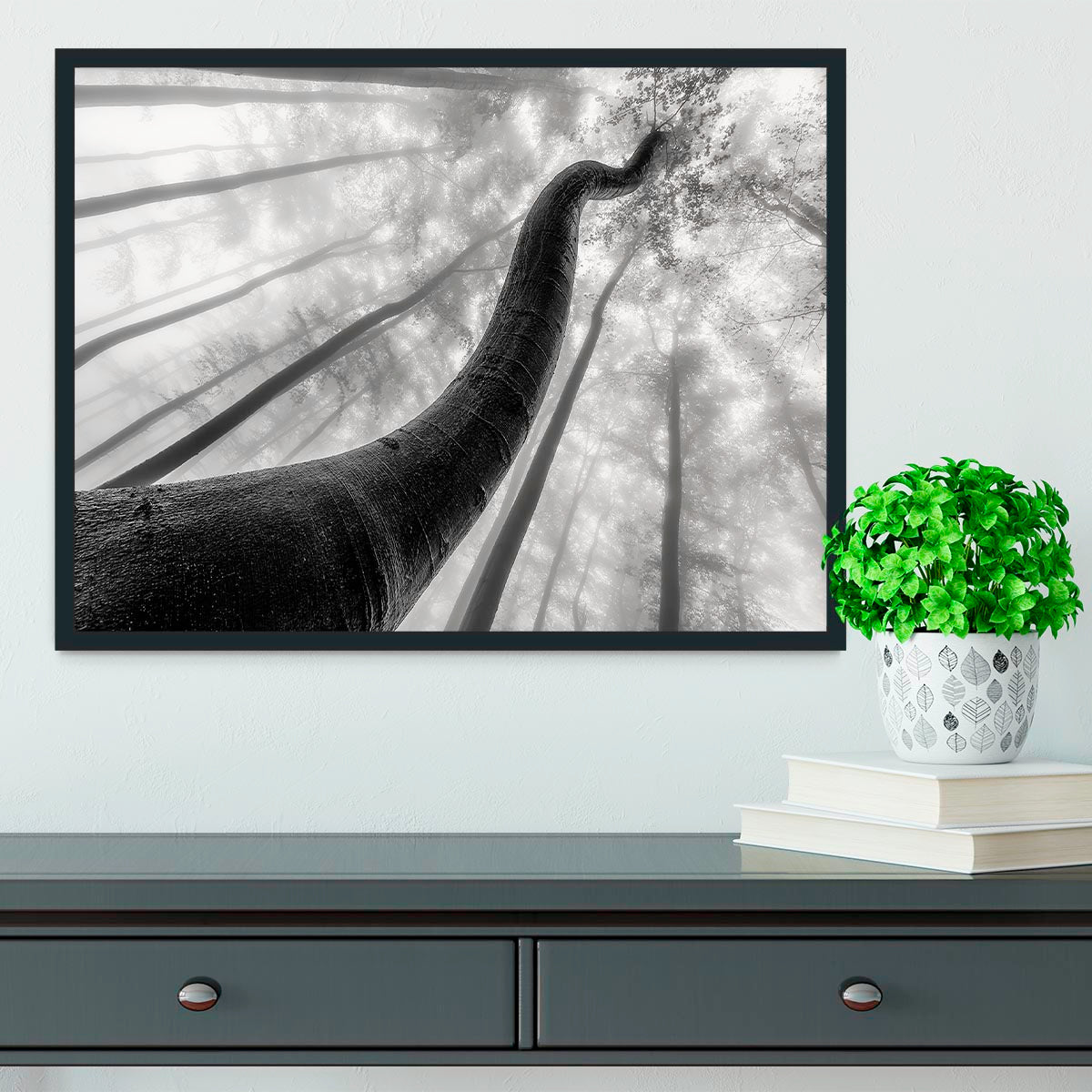 Tree Shapes Framed Print - Canvas Art Rocks - 2