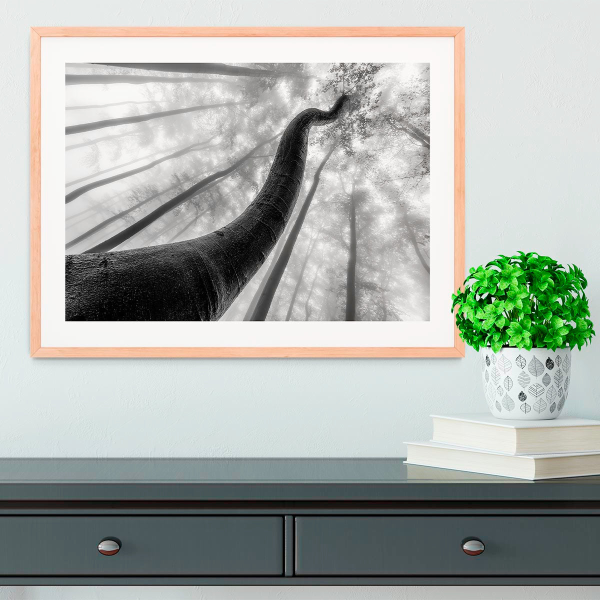 Tree Shapes Framed Print - Canvas Art Rocks - 3