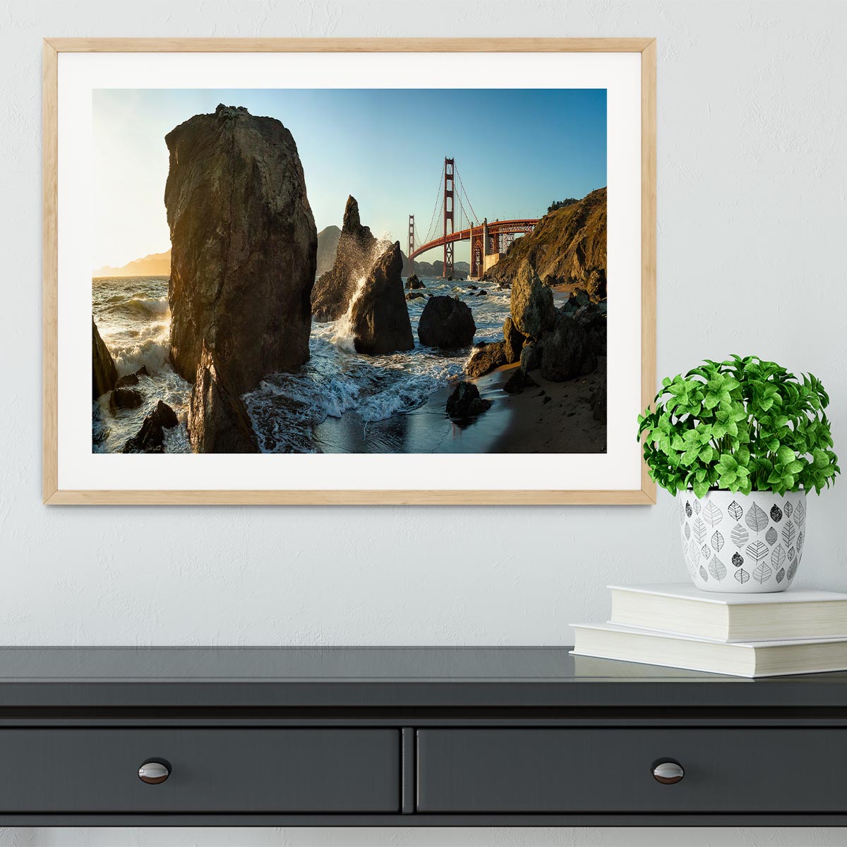 The Golden Gate Bridge Framed Print - Canvas Art Rocks - 3