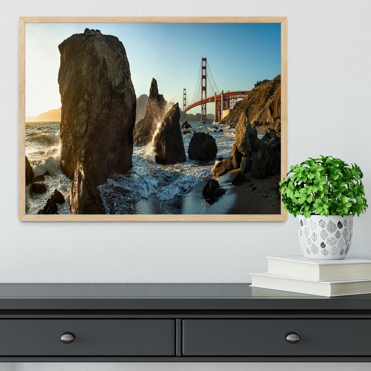 The Golden Gate Bridge Framed Print - Canvas Art Rocks - 4