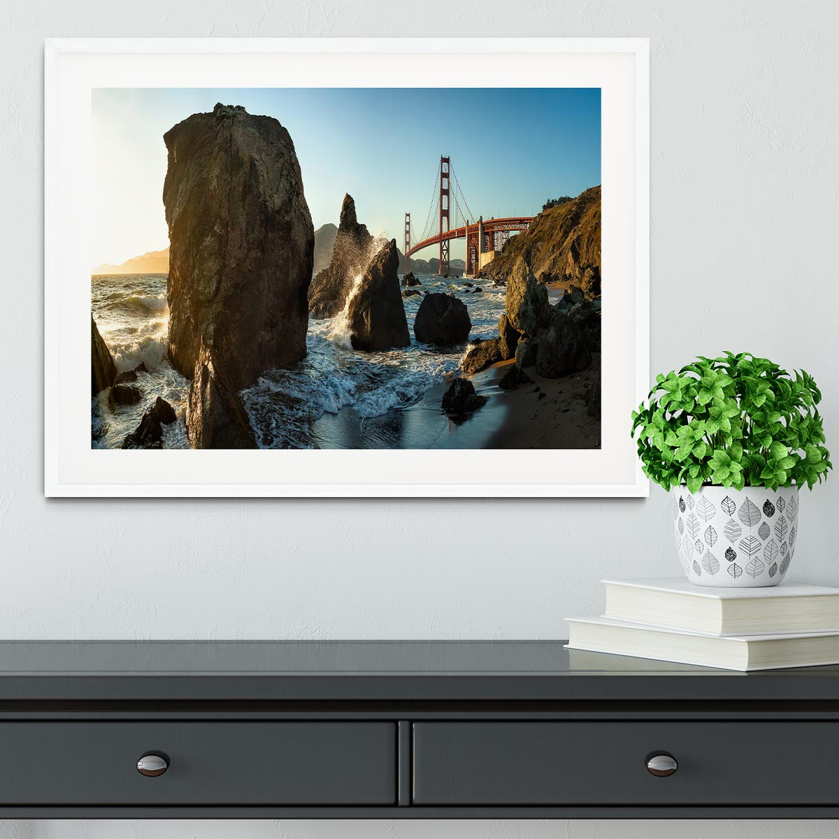 The Golden Gate Bridge Framed Print - Canvas Art Rocks - 5