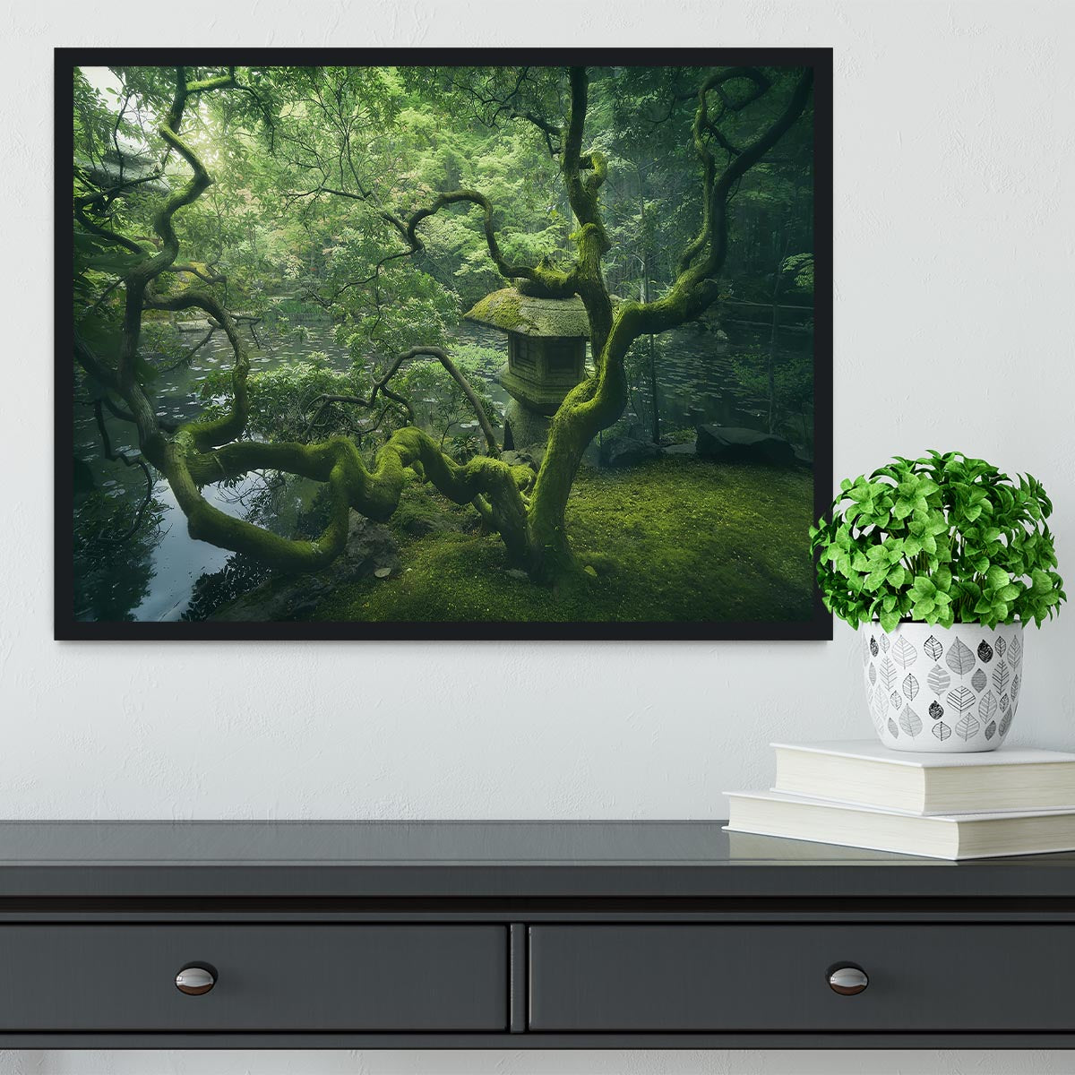 Japanese Tree Framed Print - Canvas Art Rocks - 2